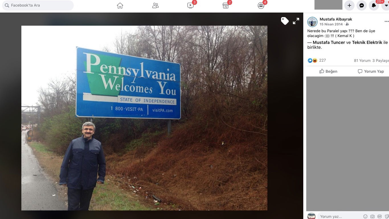 Cumhurbaşkanı adına racon kesen Mustafa Albayrak'ın Pensilvanya pozu ortaya çıktı