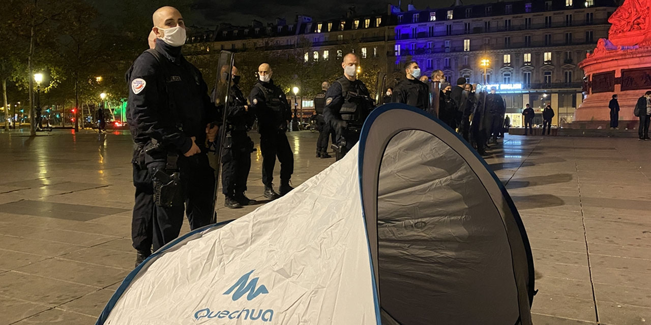 Paris’te çirkin sahneler: Fransız polisi sığınmacıların kamplarını dağıttı