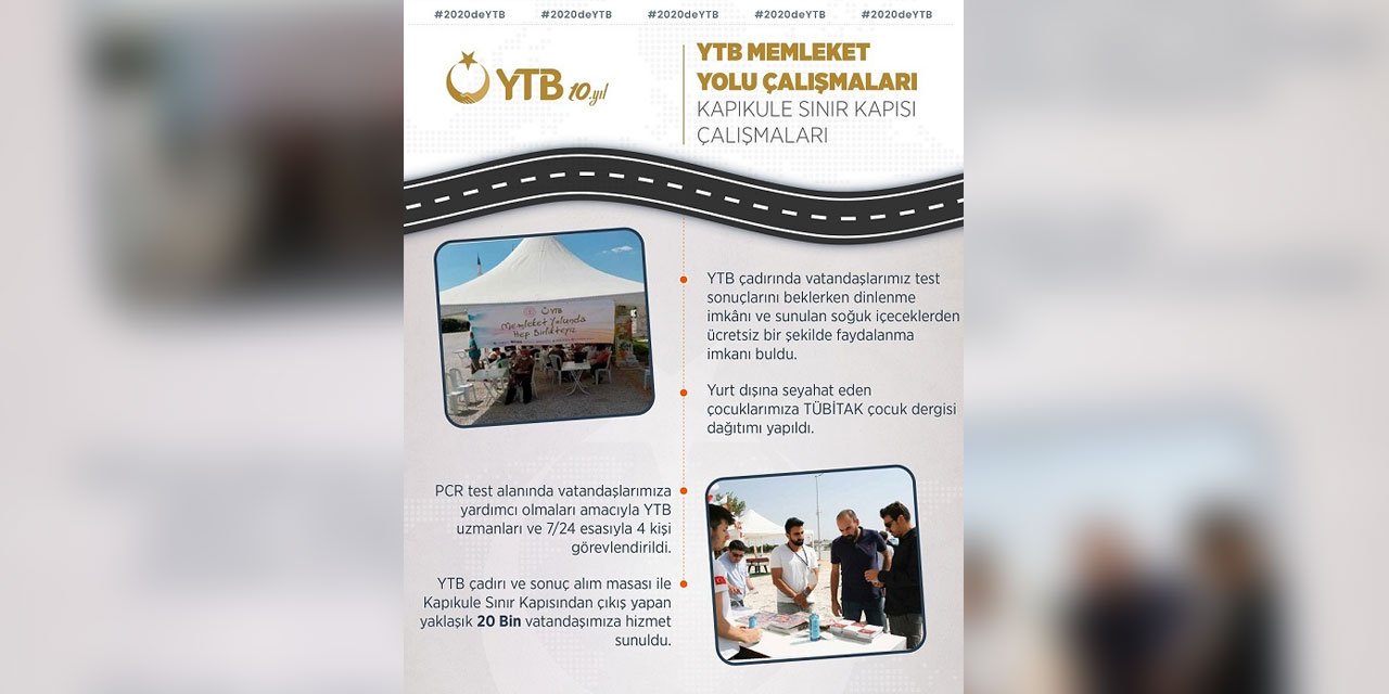 Bir yılın dökümü: YTB memleket yoluna çıkan vatandaşı yalnız bırakmadı