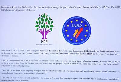 Avrupa Ermeni Federasyonu'ndan HDP'ye destek