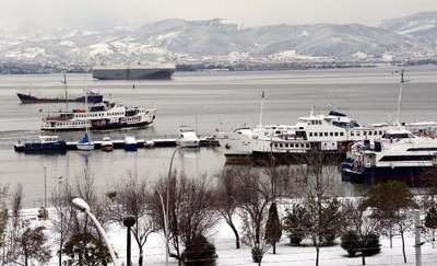 Kocaeli Kartepe'de kar yağışı