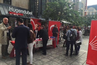 CHP, Frankfurt'ta stant açtı