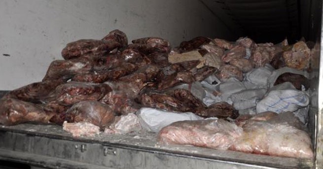 Çin'de 100 bin ton kaçak et