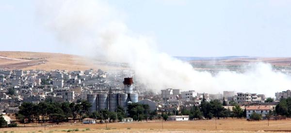 Kobani'de şiddetli patlama