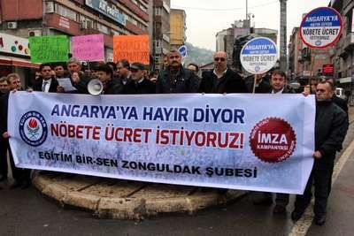 Öğretmenlerden nöbet ve ek ders ücreti tepkisi