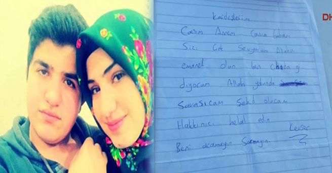 'Ben cihada gidiyorum' notu bırakıp gitti