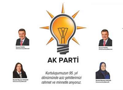 AK Parti'nin kutlama mesajında başörtü krizi