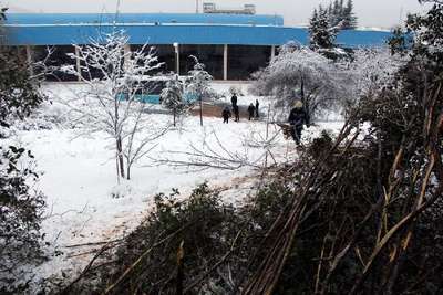 Yolcu dolu özel halk otobüsü işyeri bahçesine uçtu