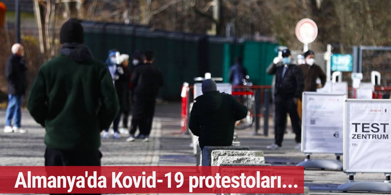 Almanya'da Kovid-19 protestolarına 6 bini aşkın kişi katıldı...