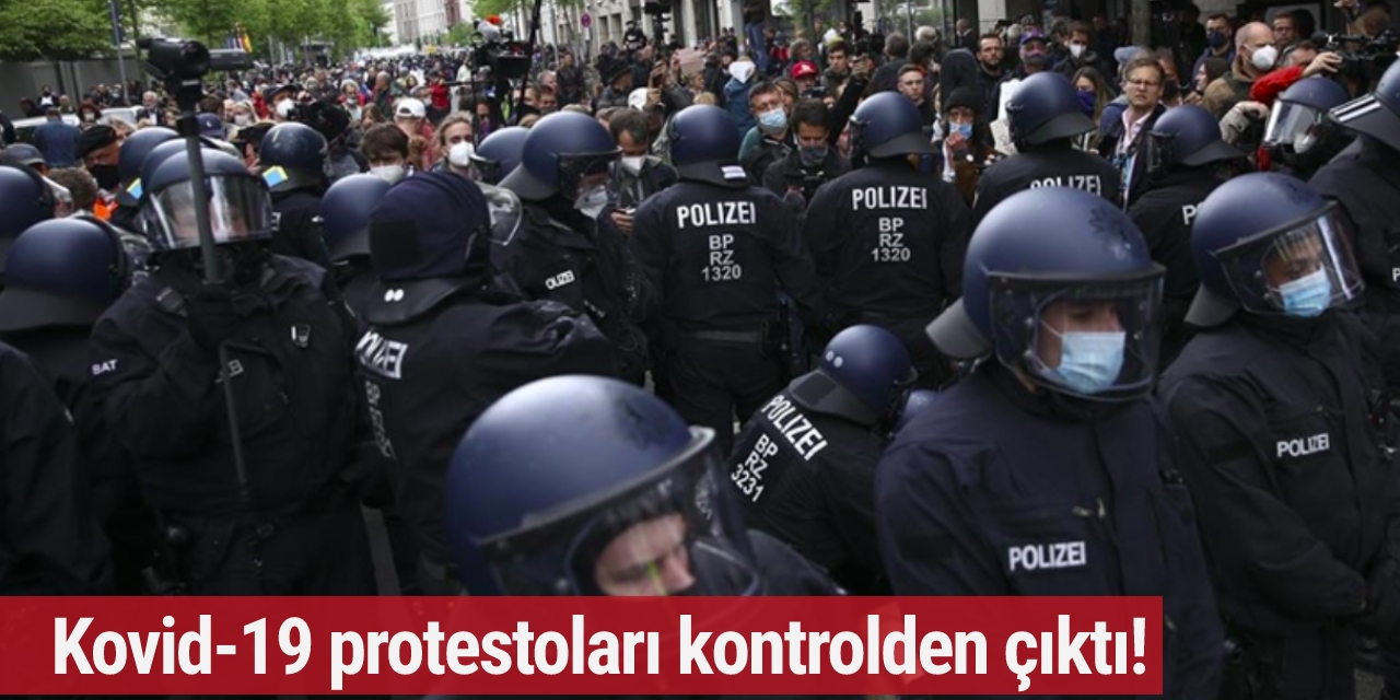 Almanya'da protestolar kontrolden çıktı! Gazeteciyi darp ettiler...