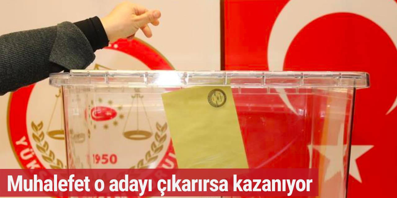 Son anket açıklandı! Muhalefet o adayı çıkarırsa kazanıyor...