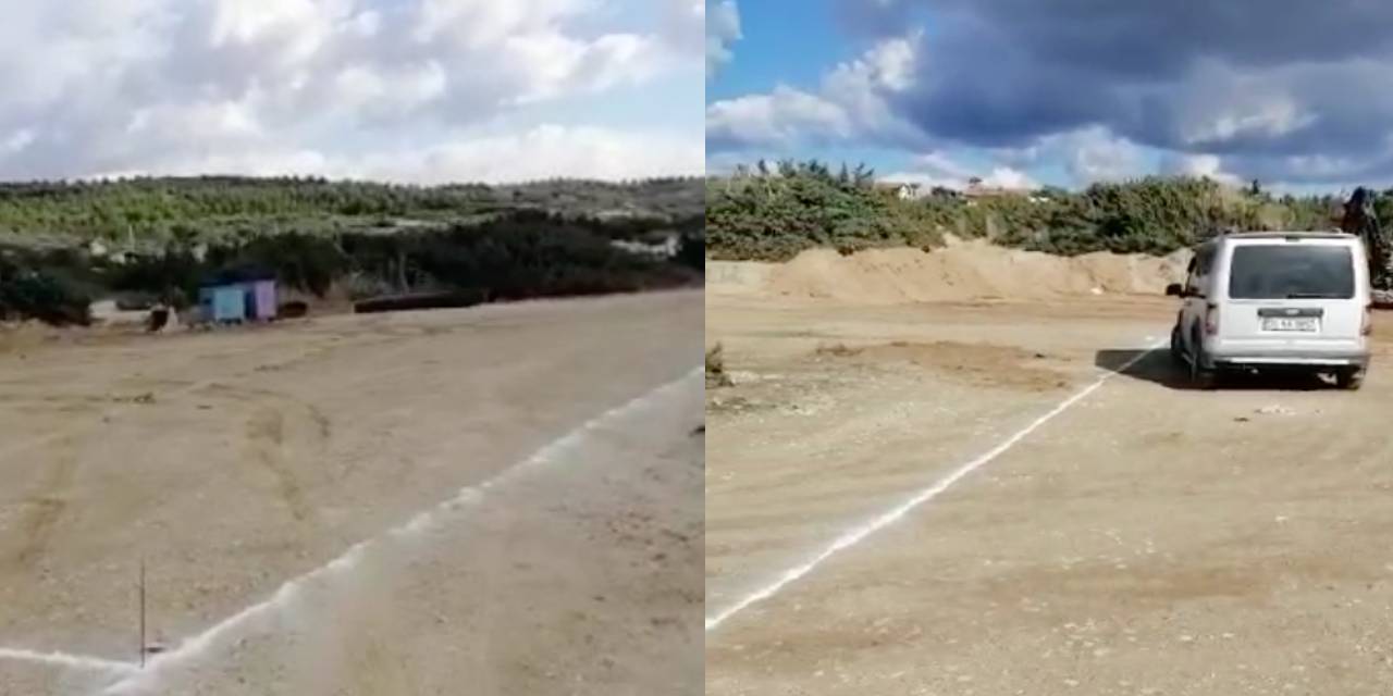 Çeşme'de Beach Club için doğa katliamı!