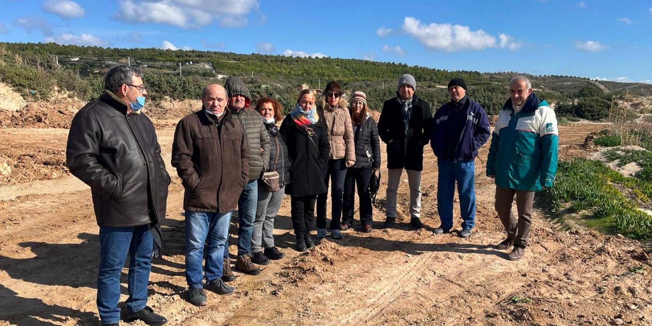 Çeşme'deki doğa katliamı protesto edildi