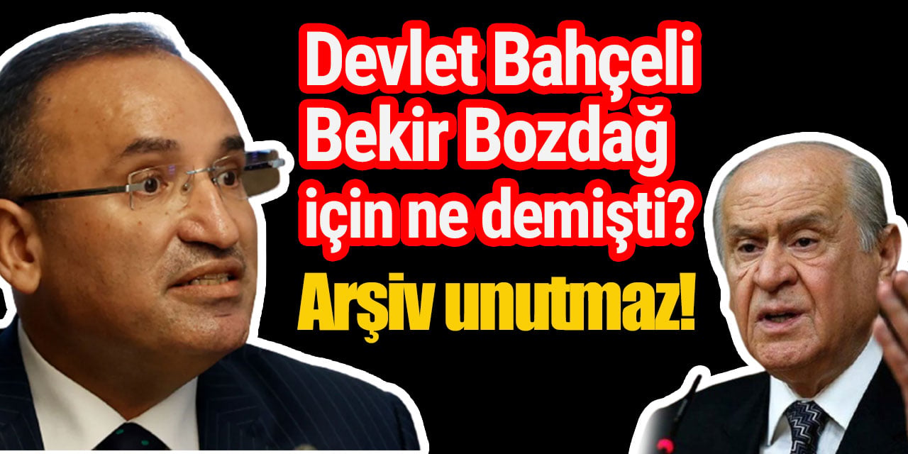 Devlet Bahçeli ile Bekir Bozdağ nasıl yüz yüze bakacak?