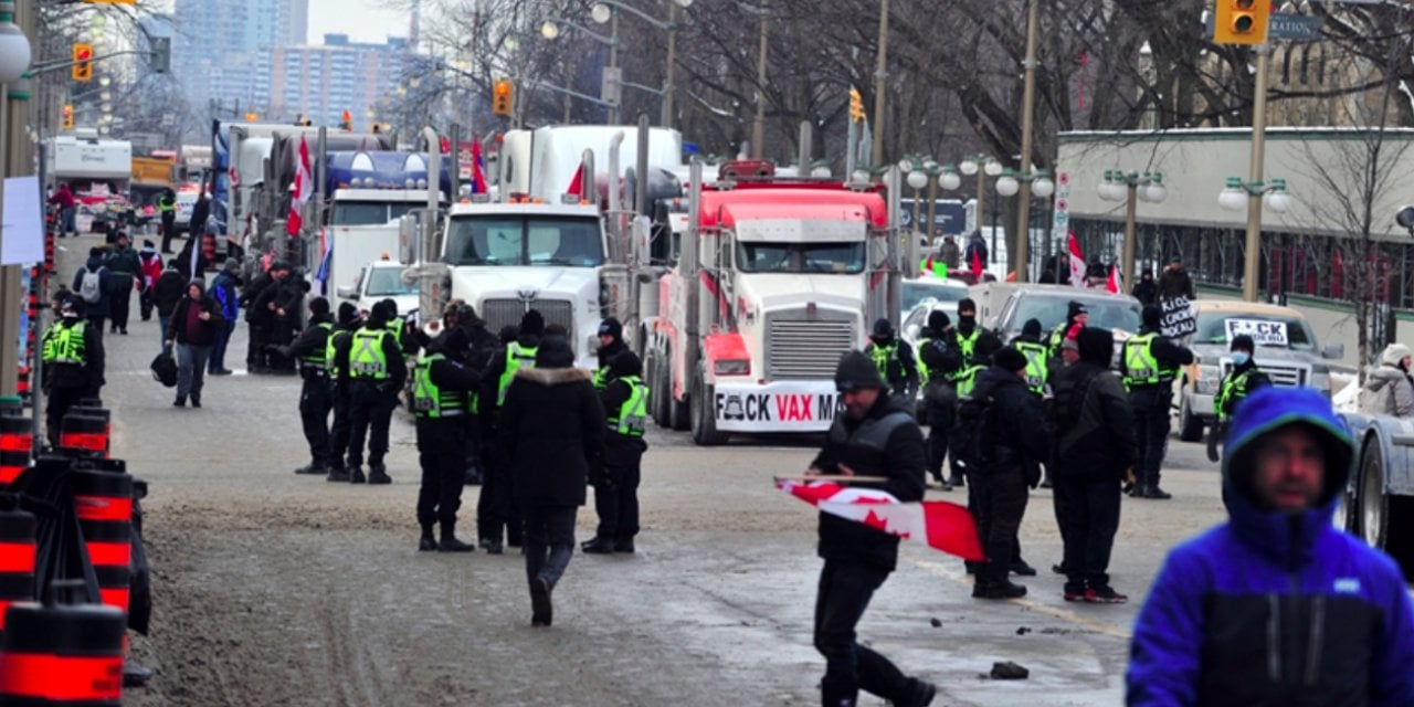 Kanada polisi, kamyoncuların protestosuna karşı müdahale arayışında