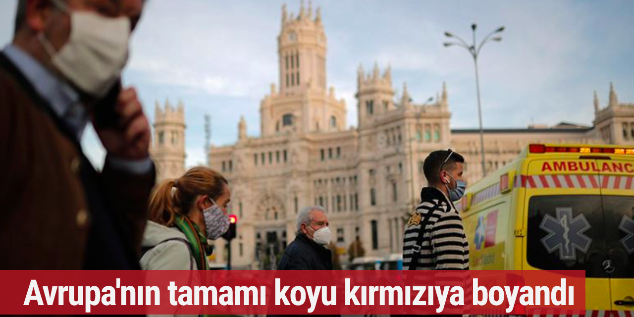 Avrupa seyahat haritası kırmızıya boyandı