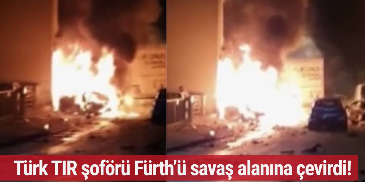 Türk TIR şoförü Fürth’ü savaş alanına çevirdi! Polis  “Ben hayatımda böyle bir kaza görmedim” dedi