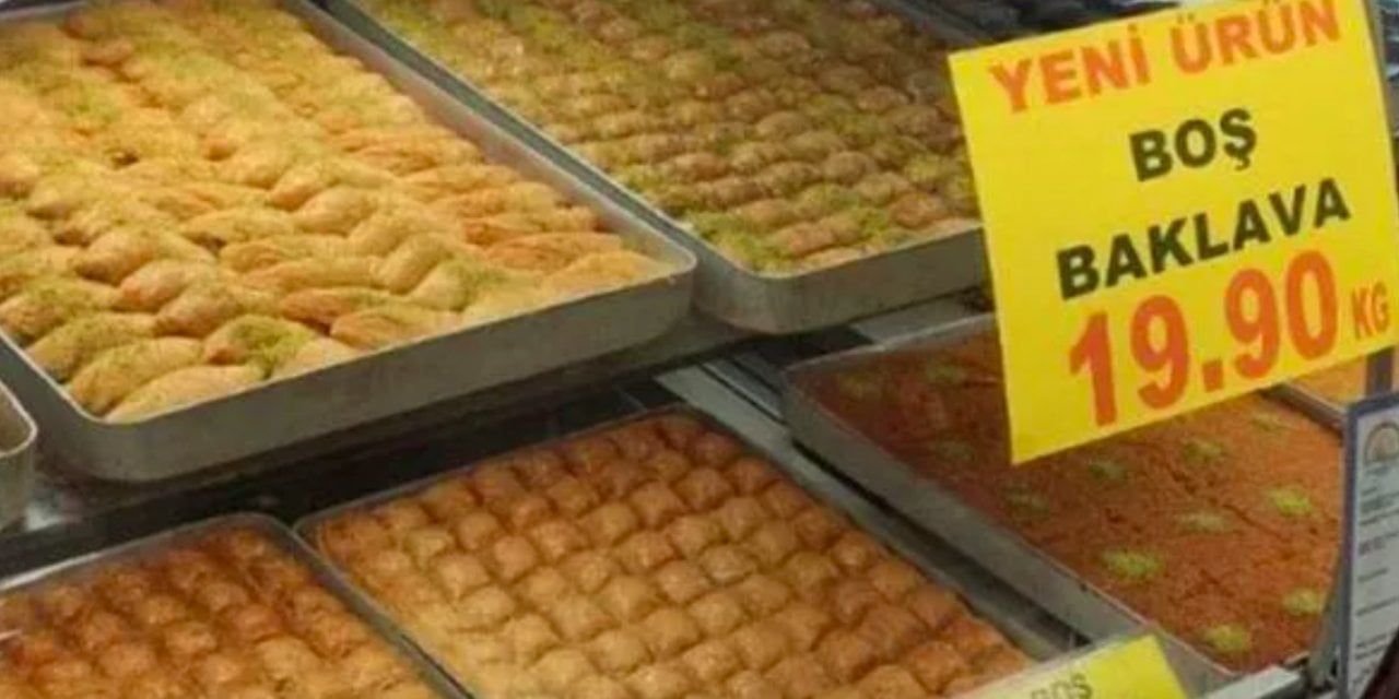 Boş baklava satışı olay oldu! Kilosu 19.90 TL'den satılıyor, içinde hiçbir malzeme yok