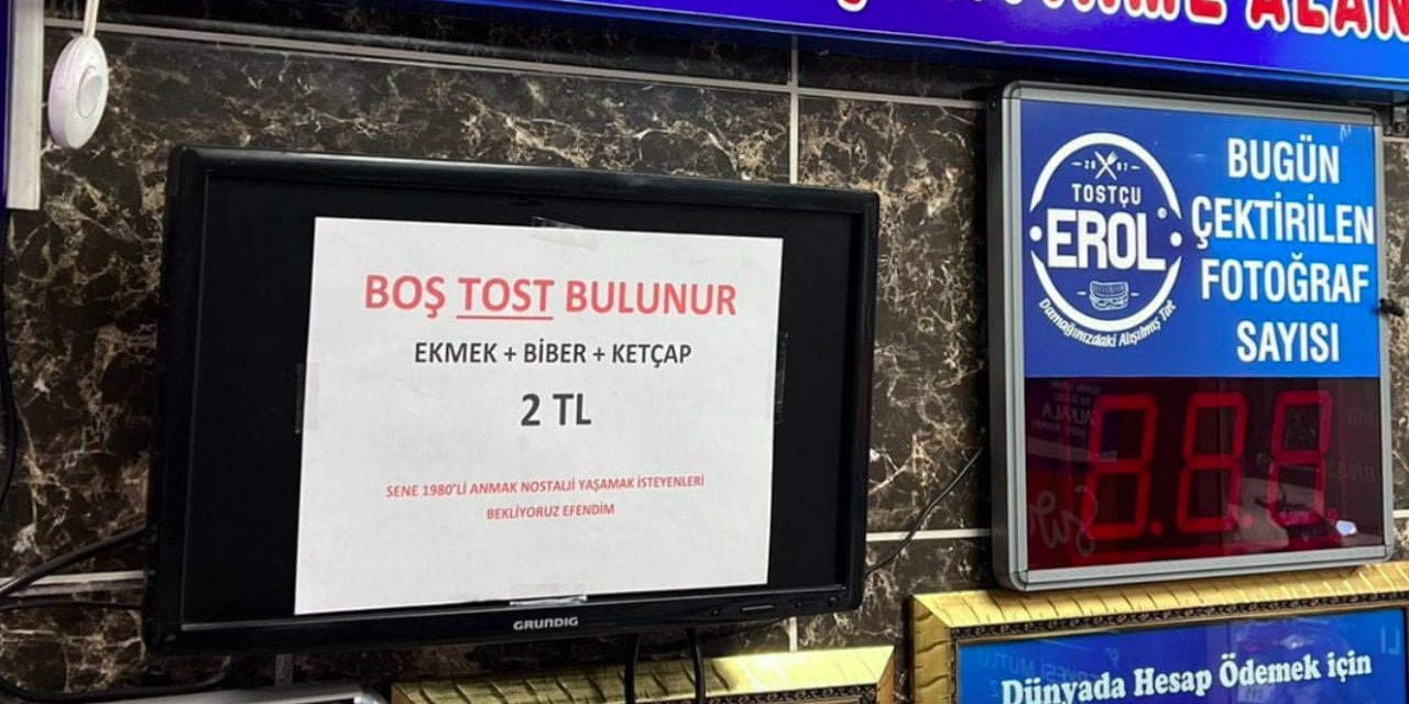 Şaka gerçek oldu! Boş baklavanın ardından şimdi de 'boş tost'