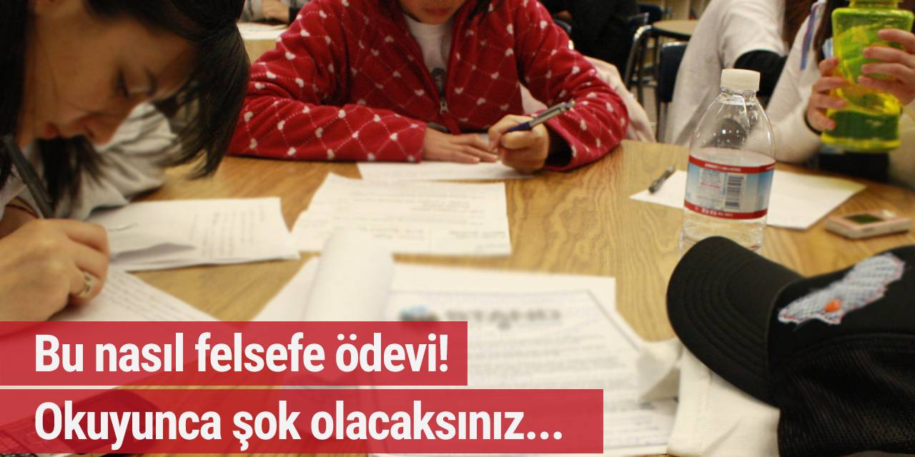 Almanya'da bir okulun felsefe dersinde skandal ödev: Almanya'da bir Türk baba kızını...