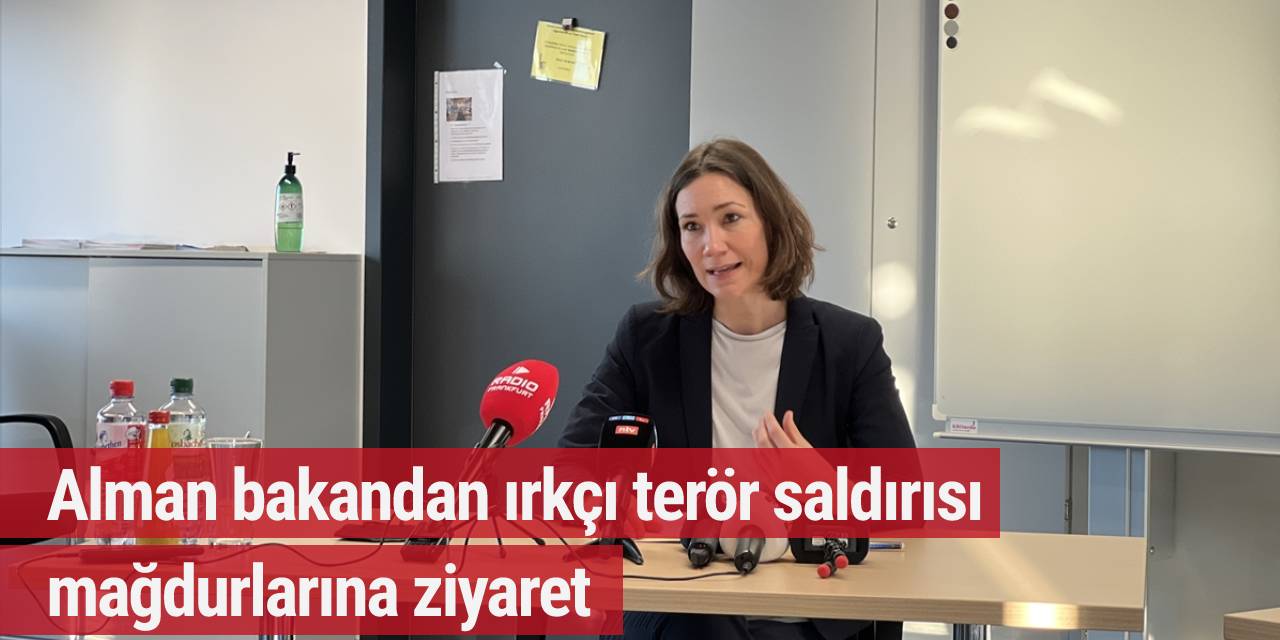 Alman Bakan Spiegel, Hanau'da ırkçı terör saldırısı mağdurlarını ziyaret etti