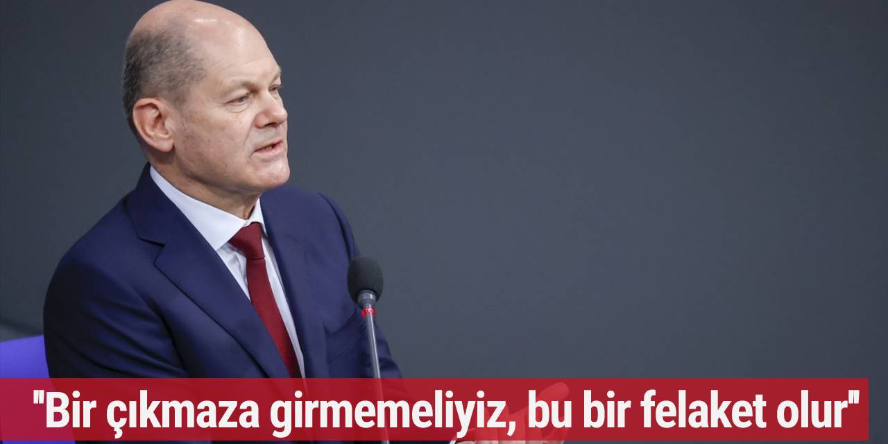 Scholz: Rus birliklerinin geri çekilmesini memnuniyetle karşılıyorum