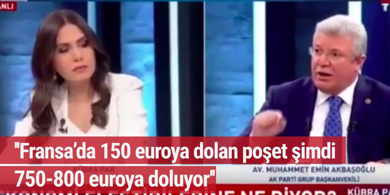 AK Parti Grup Başkanvekili Akbaşoğlu'nun Fransa'daki enflasyon hesabı olay oldu