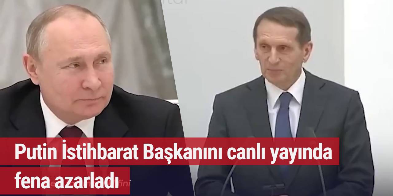 Putin İstihbarat Başkanını canlı yayında fena azarladı