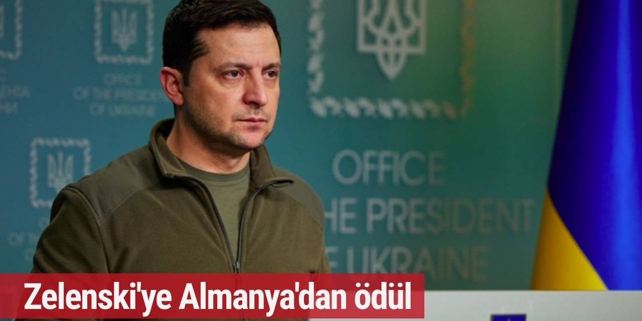 Zelenski'ye Almanya'dan ödül