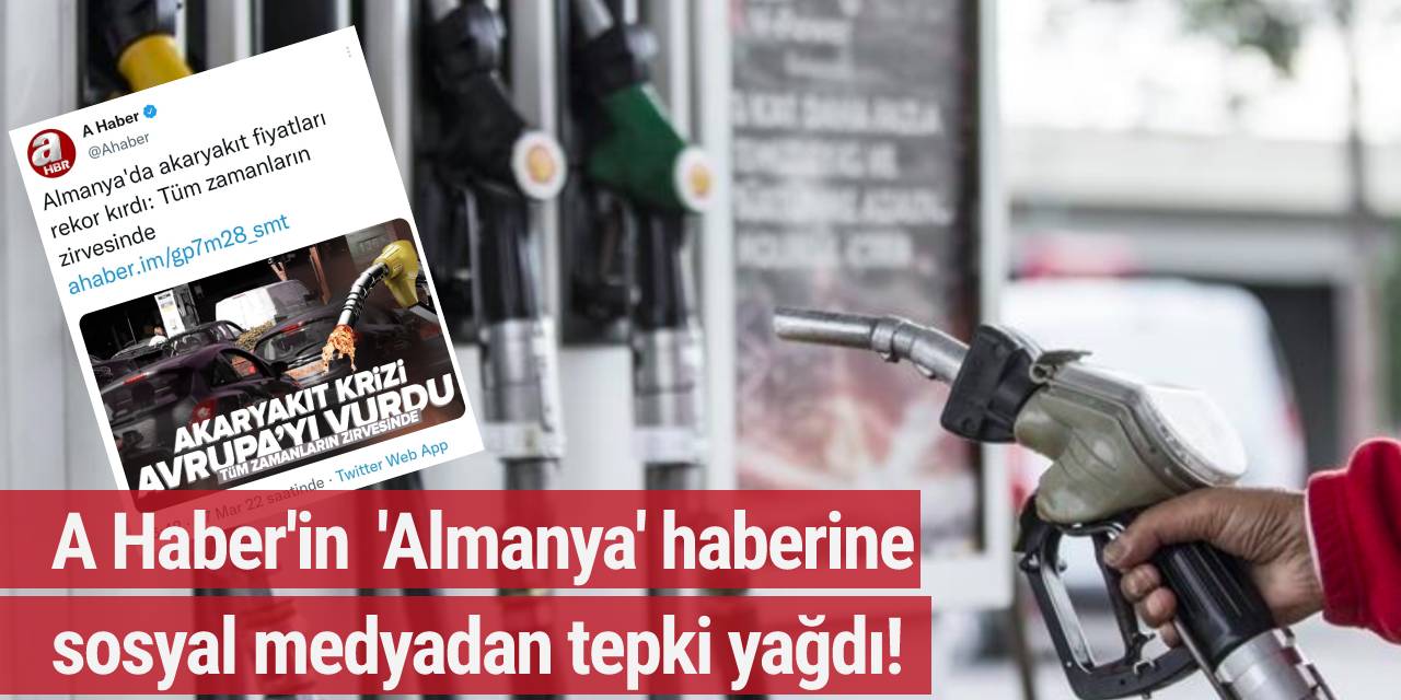 A Haber'in  'Almanya' haberine sosyal medyadan tepki yağdı!