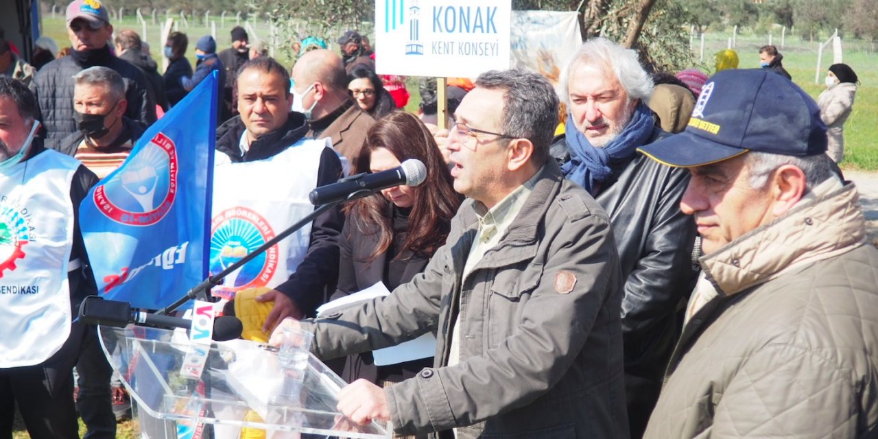 'Zeytin hayattır, zeytinime dokunma!' toplantısında binler haykırdı...