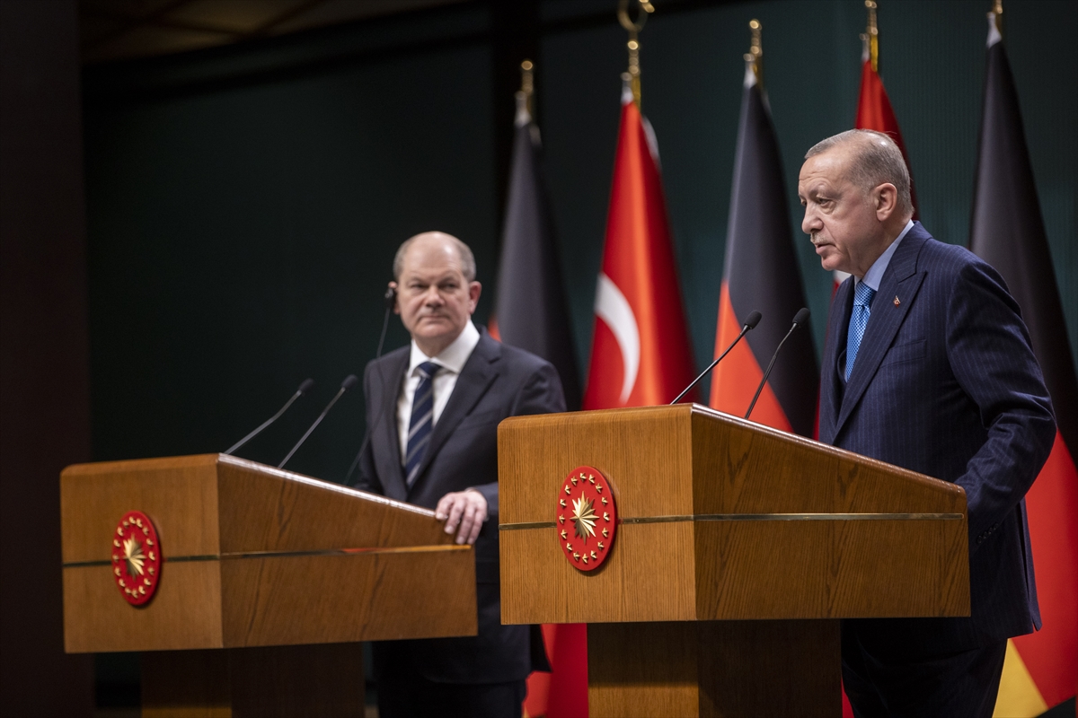 Scholz ve Erdoğan ortak basın toplantısında konuştu