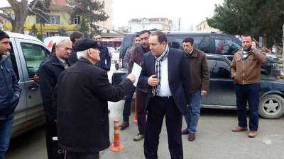 Geyve'de köye ait arazilerin satışına tepki
