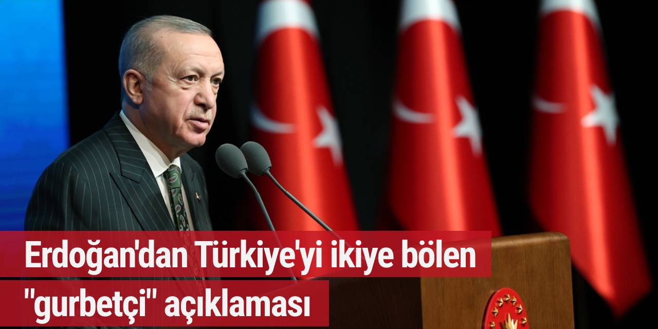 Erdoğan'dan Türkiye'yi ikiye bölen 'Gurbetçi' açıklaması