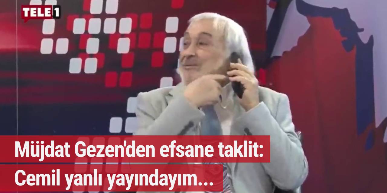 Müjdat Gezen'den efsane Binali Yıldırım taklidi: Cemil yanlı yayındayım...