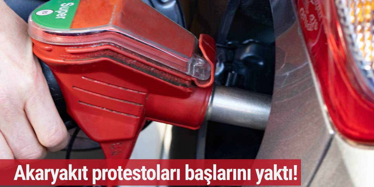 Almanya'da akaryakıt zam protestoları şoförlerin başını yaktı!