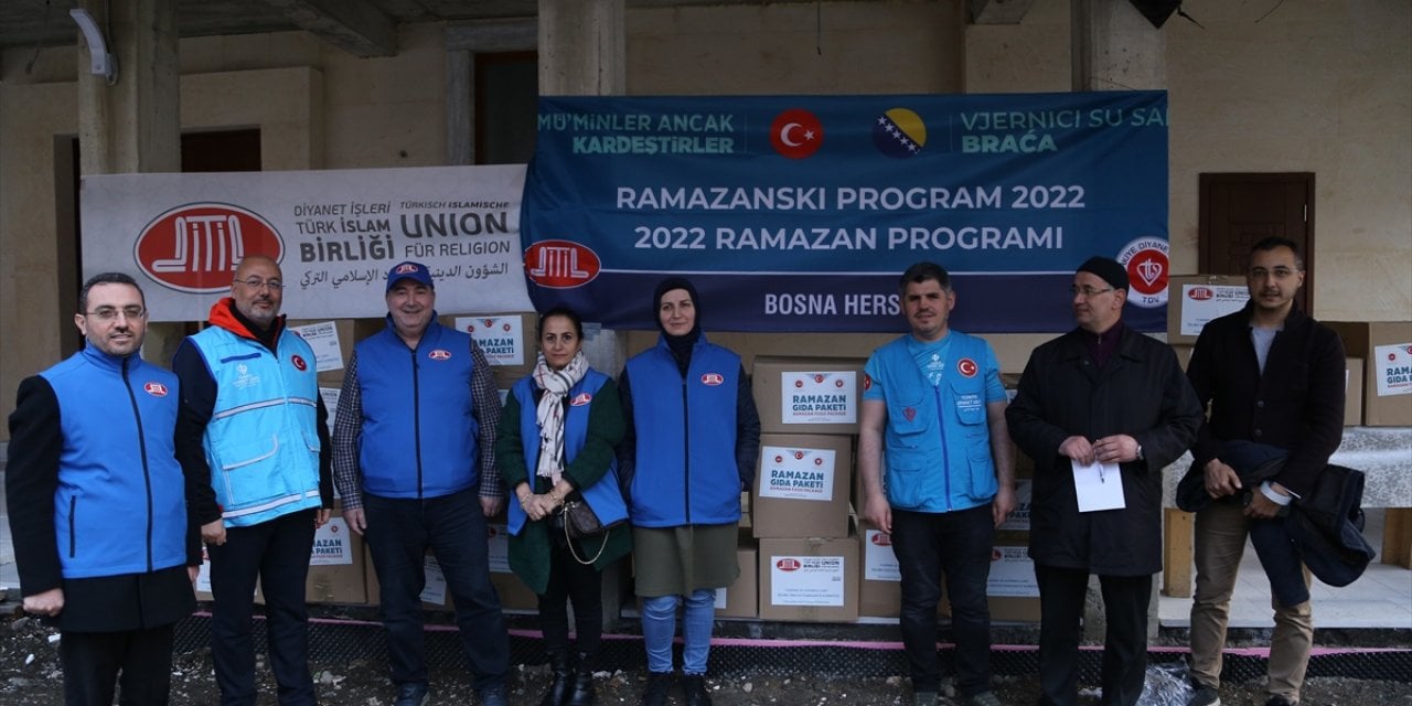 Türkiye ve Almanya'daki hayırseverlerin ramazan yardımı Bosna'da