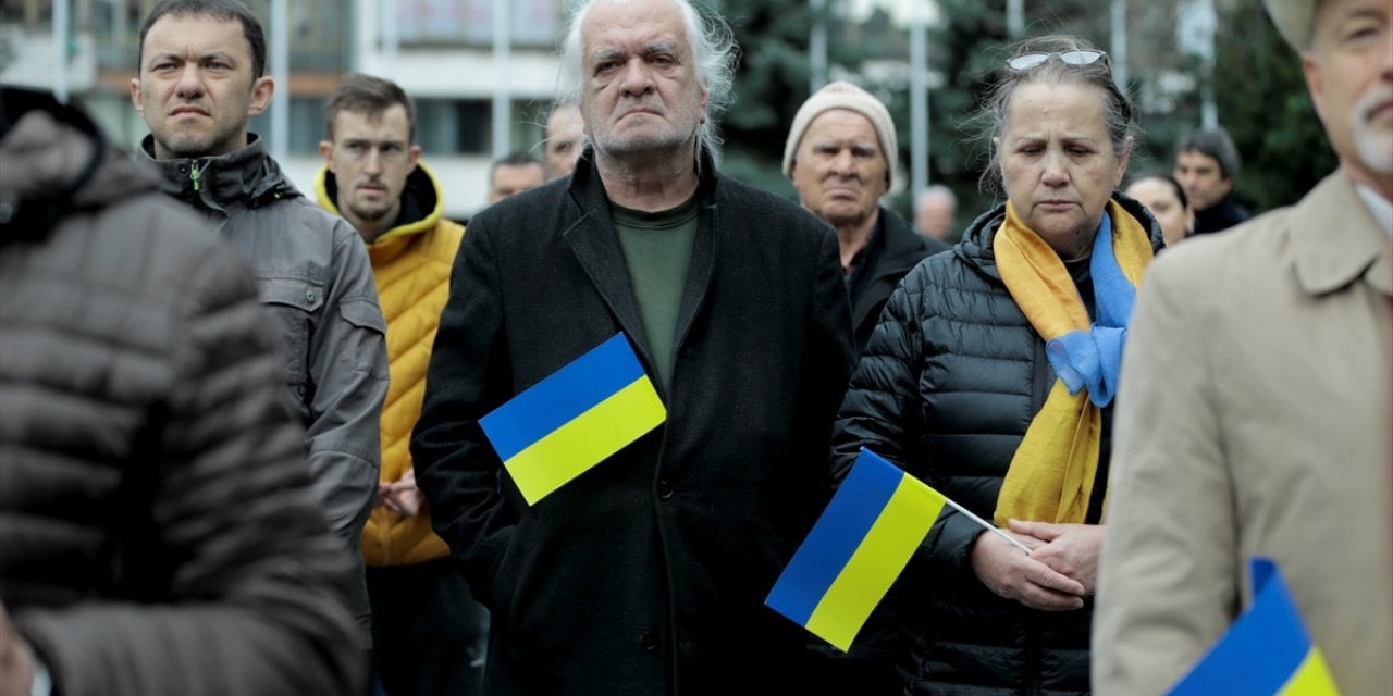 Saraybosna’dan Ukrayna’ya destek eylemi
