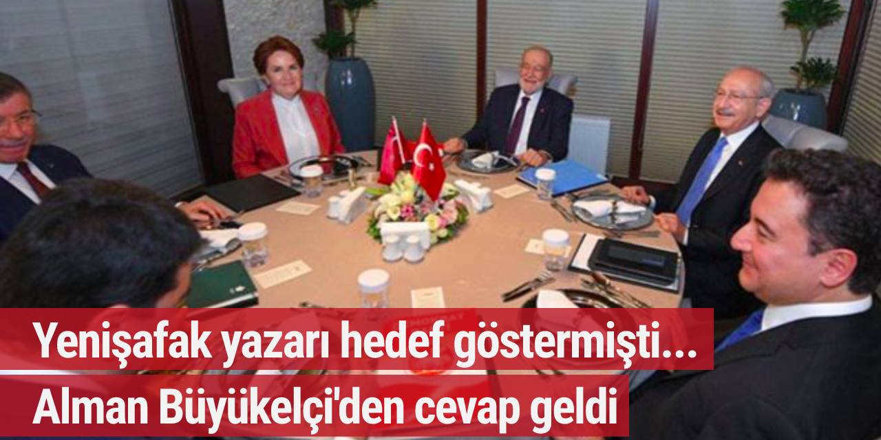 Yenişafak yazarı hedef göstermişti... Alman Büyükelçi'den cevap geldi