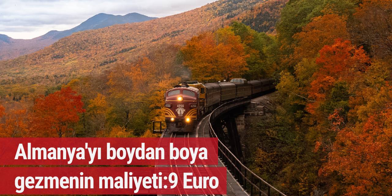 Almanya'yı boydan boya gezmenin maliyeti: 9 Euro!