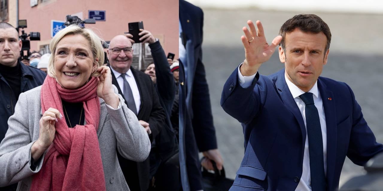 Macron ve Le Pen kendilerini protesto eden üniversite öğrencilerine tepki gösterdi