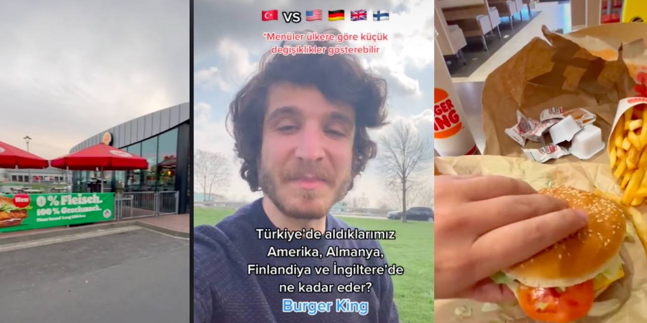 Türkiye ve Almanya Burger King fiyat karşılaştırmasına yorum yağdı