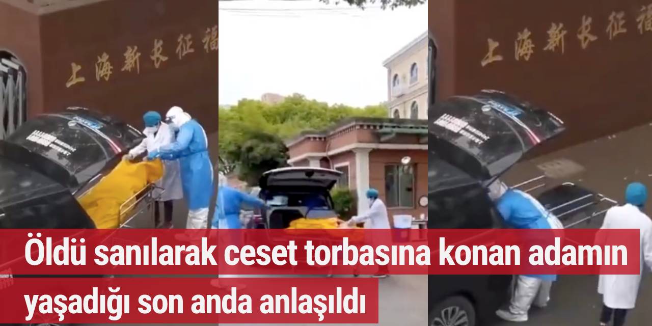 Öldü sanılarak ceset torbasına konan adamın yaşadığı son anda anlaşıldı
