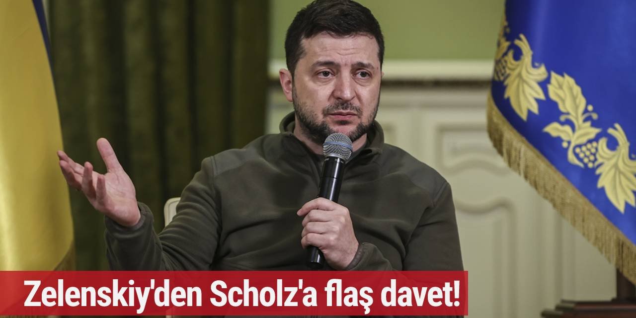 Zelenskiy'den Scholz'a flaş davet!