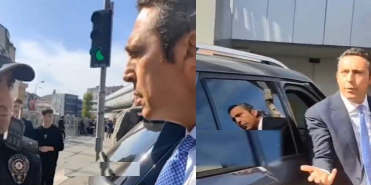 Ali Koç polis ile tartıştı