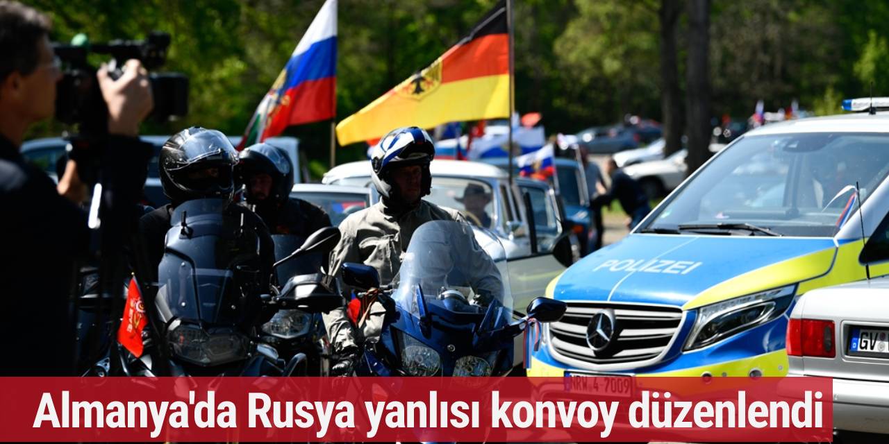 Almanya'da Rusya yanlısı konvoy düzenlendi