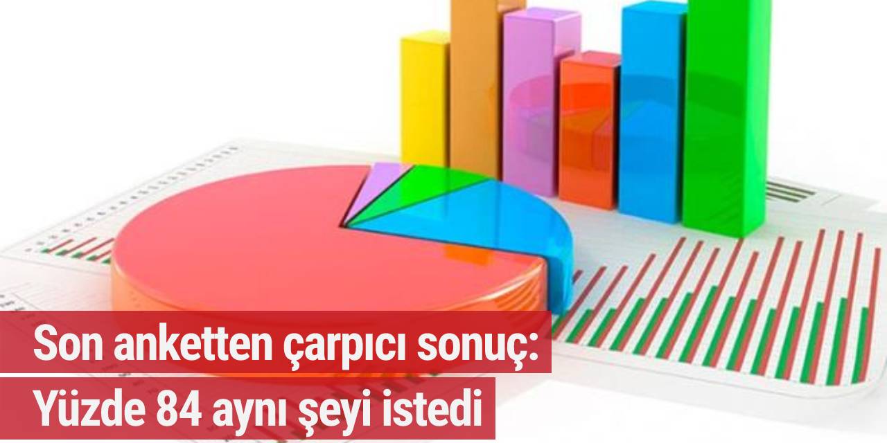 Son anketten çarpıcı sonuç: Yüzde 84 aynı şeyi istedi