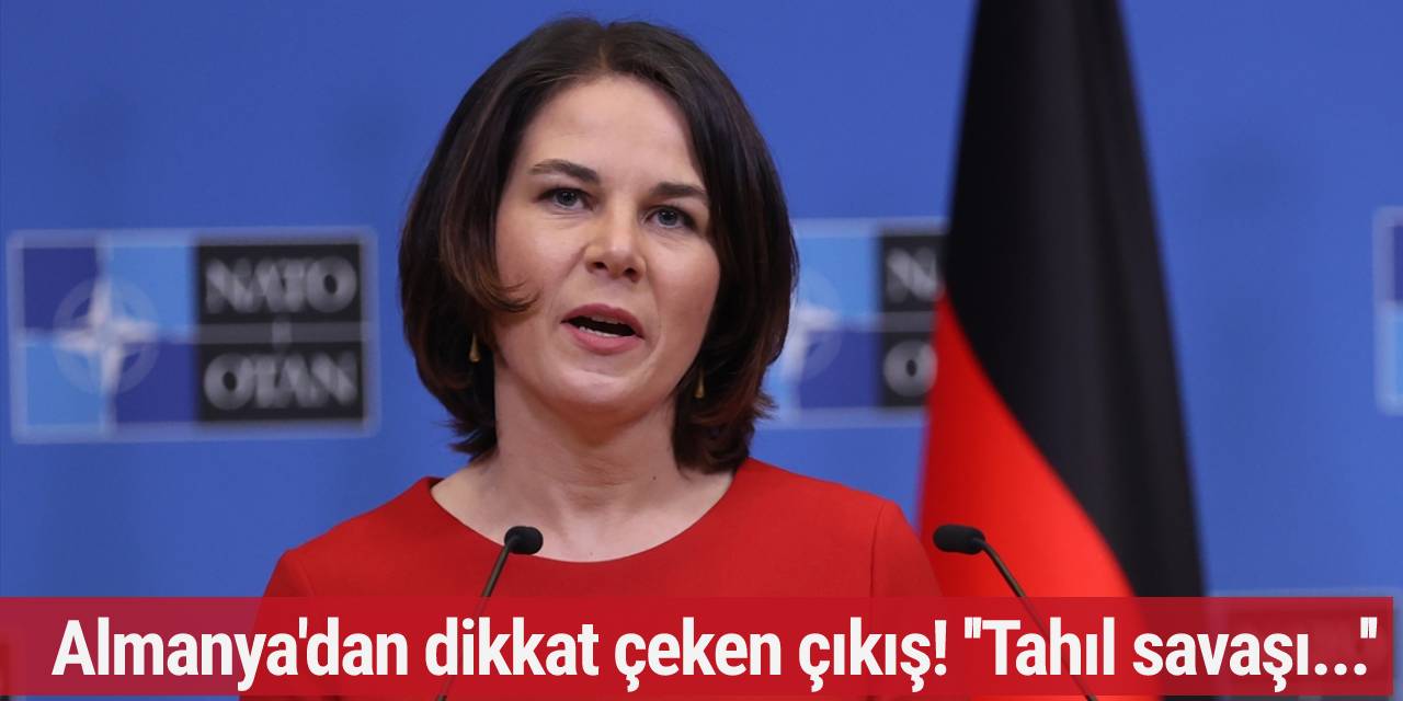 Almanya'dan dikkat çeken çıkış! ''Tahıl savaşı...''
