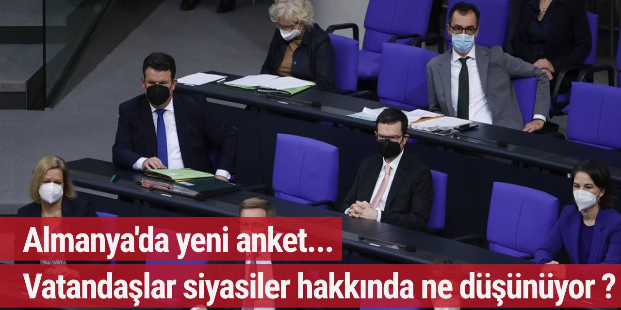 Almanya'da yeni anket... Vatandaşlar siyasiler hakkında ne düşünüyor ?
