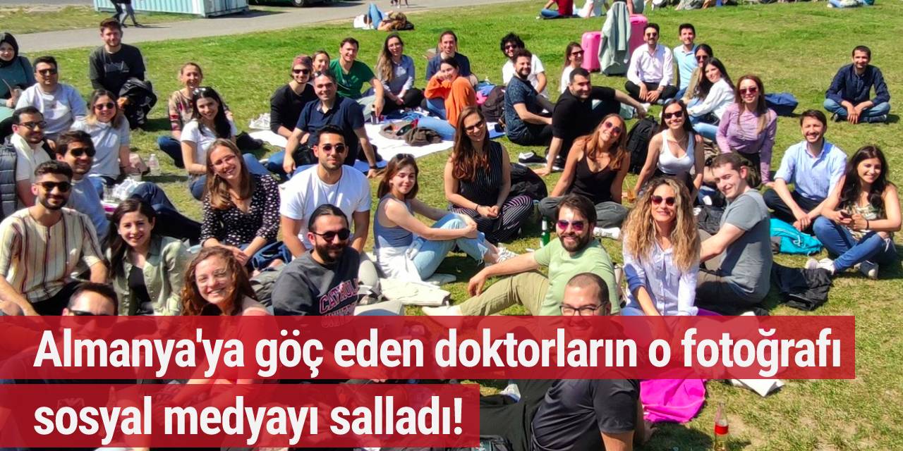 Almanya'ya göç eden doktorların o fotoğrafı sosyal medyayı salladı!